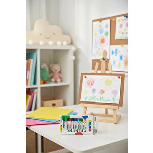 Lisanslı Polka Dot Altıgen Yağlı Pastel Seti 12 Renk – Dengeli Tutuş