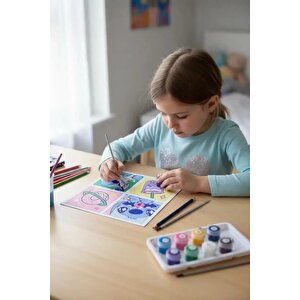 Disney Lisanslı Stitch Parti Serisi Numaralı Yağlı Boya Seti 20 Cm – Hobi