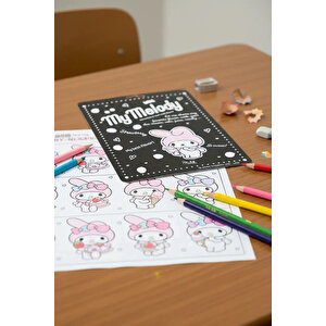 Sanrio Lisanslı My Melody Boyama Seti – Renkli Kalem İçerikli Ve Koleksiyonluk Kart Tasarımlı Çocuk Aktivite Seti 27 Cm