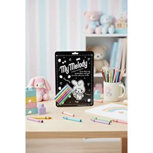 Sanrio Lisanslı My Melody Boyama Seti – Renkli Kalem İçerikli Ve Koleksiyonluk Kart Tasarımlı Çocuk Aktivite Seti 27 Cm