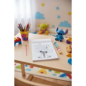 Disney Lilo & Stitch Lisanslı Stitch Koleksiyonu 12 Farklı Sahne İçerikli Boyama Seti