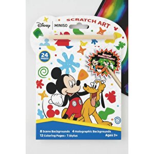 Disney Mickey Mouse Lisanslı Eğlenceli Boyama Seti Scratch Art 20.3 Cm