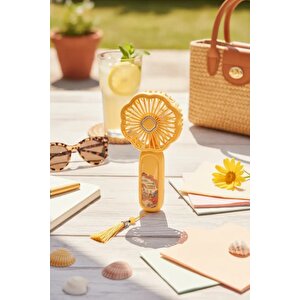 Miniso Lisanslı Dunhuang Serisi El Tipi Vantilatör – 3 Kademeli - Sarı