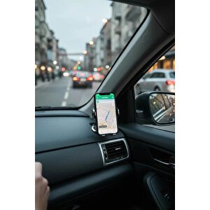 Lisanslı 360° Dönebilen Manyetik Araç Telefon Tutucu – Güçlü Mıknatıslı Çinko Alaşım Minimalist Seri 6 Cm