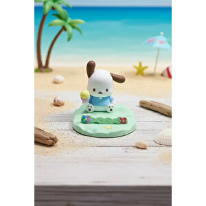 Sanrio Lisanslı Yaz Serisi Pochacco Plaj Temalı Masa Üstü Telefon Tutucu Ve Tablet Standı