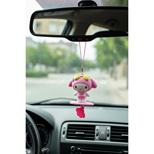 Sanrio Lisanslı Yaz Serisi My Melody Karakterli Dikiz Aynası Araba Süsü Ve Dekoratif Araç Aksesuarı