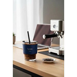 Disney Zootropolis Lisanslı Judy Hopps Pipetli Cam Bardak – Pu Kılıflı Cam Bardak 400 Ml