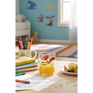 Disney Zootropolis Lisanslı Nick Wilde Borosilikat Cam Bardak – Estetik Şeffaf Su Bardağı 300 Ml