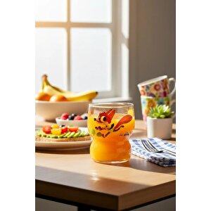 Disney Zootropolis Lisanslı Nick Wilde Borosilikat Cam Bardak – Estetik Şeffaf Su Bardağı 300 Ml