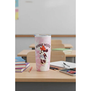 Minnie Mouse Lisanslı Batik Desenli Paslanmaz Çelik Bardak - 860 Ml