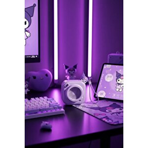 Sanrio Lisanslı Kuromi Bluetooth Hoparlör A133 – Kablosuz Taşınabilir Ses Sistemi