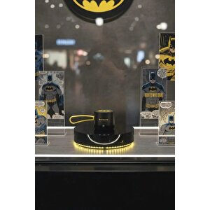 Dc Lisanslı Batman Taşınabilir Metal Kablosuz Hoparlör Siyah 4.6 Cm