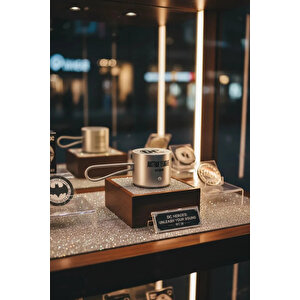 Dc Lisanslı Justice League Taşınabilir Metal Kablosuz Hoparlör Siyah 4.6 Cm