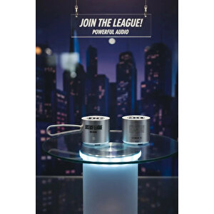 Dc Lisanslı Justice League Taşınabilir Metal Kablosuz Hoparlör Siyah 4.6 Cm