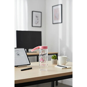 Sanrio Lisanslı My Melody Cinnamoroll Borosilikat Cam Şişe – Isıya Dayanıklı Sızdırmaz Matara 340 Ml
