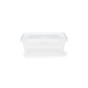 Lisanslı Şeffaf Beyaz Dikdörtgen Yemek Kabı Seti 2’li 850 Ml – 19,2 Cm