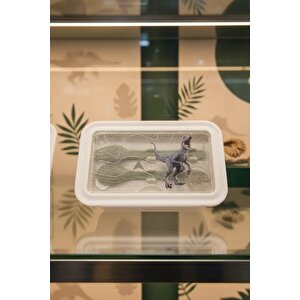 Jurassic World Lisanslı Çok Bölmeli Yemek Kabı 1100 Ml (bej) – Sızdırmaz & Kaşıklı