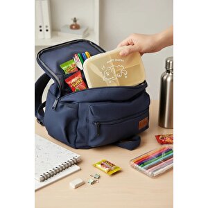 Lisanslı Hayvan Serisi Beslenme Çantası Bej 1100 Ml – Çatal Bıçaklı