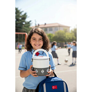 We Bare Bears Lisanslı Panda Çift Katlı Yemek Kabı – Kilitli Ve Kaşıklı Beslenme Kutusu 1850 Ml