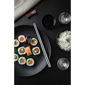 Miniso Lisanslı Dama Desenli Çelik Chopstick 23 Cm – Modern Tasarım