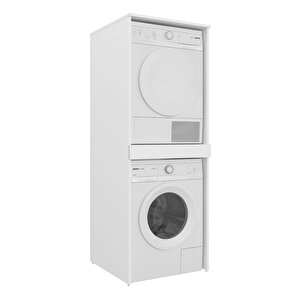 Linfa Çamaşır Ve Kurutma Makine Dolabı Kapaksız Legnano Mat Beyaz