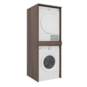 Linfa Çamaşır Ve Kurutma Makine Dolabı Kapaksız Legnano Koyu Meşe