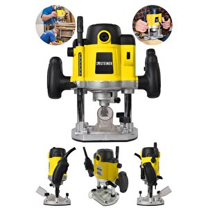 Alman Gt-yellow 4000 Watt Profesyonel Devir Ayarlı Freze Formika Makinası Metal Şanzuman 8 Mm Pens