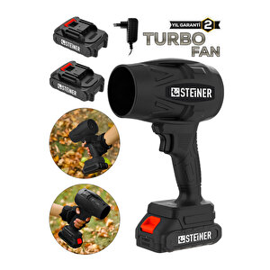 21 V 5 Ah Çift Akülü Şarjlı Akülü Jet Fan Üfleyici Toz Üfleyici Mangal Yakma Araba Kurutma Makinesi