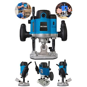 Alman Gt-blue 4000 Watt Profesyonel Devir Ayarlı Freze Formika Makinası Metal Şanzuman 8 Mm Pens