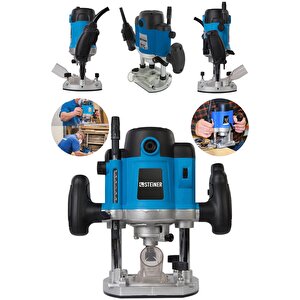 Alman Gt-blue 4000 Watt Profesyonel Devir Ayarlı Freze Formika Makinası Metal Şanzuman 8 Mm Pens