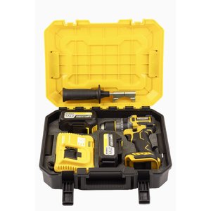 21v Çift Akülü Vidalama Çelik Mandren Kömürsüz Motor Darbeli Şarjlı Matkap