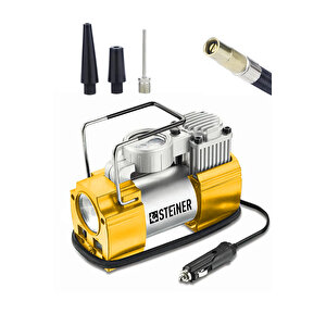 12v Çakmaklık Girişli 150 Psi Mini Hava Kompresörü Sarı