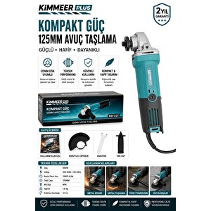 720w Devir Ayarlı Taşlama Makinesi 125 Mm