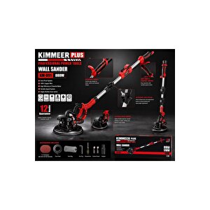 360'ledli 850w Pro Alçıpan Zımpara Makinası Toz Emmeli