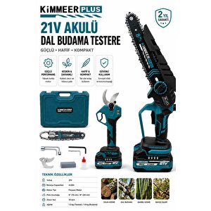 2'li Set 50mm Bağ Makası Ve Budama Testeresi Sarı