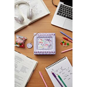 Sanrio Lisanslı Puzzle Kapaklı Sert Kapak Not Defteri – 64 Yaprak Renkli Tasarım Dayanıklı Abs Kapak