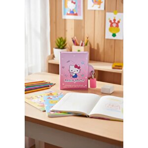 Sanrio Lisanslı Hello Kitty Tatlı Serisi Kilitli Mini Defter 12.5 Cm