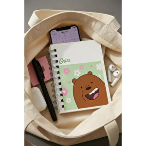 Lisanslı We Bare Bears Spiralli Defter – Sevimli Karakter Tasarımlı Ve Dayanıklı Not Defteri 10,7 Cm