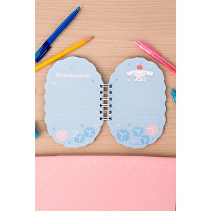 Sanrio Lisanslı Cinnamoroll Renkli Yaz Serisi Pipetli Figürlü Telli Defter – Holografik Kapaklı Spiral Defter 17.3 Cm