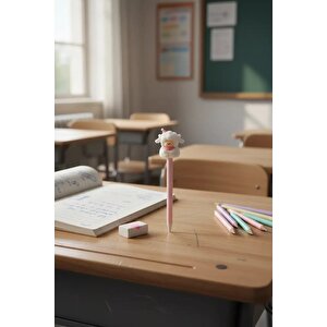 Lisanslı Mini Family Jel Kalem 0.5 Mm Siyah – Figürlü Tasarım 17.5 Cm