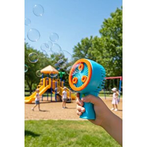 Lisanslı El Tipi Baloncuk Oyuncak Eğlenceli Açık Hava Oyun Arkadaşı Mavi 18 Cm