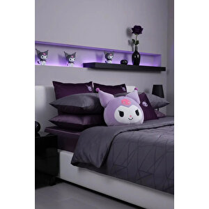Sanrio Lisanslı Kuromi Yastık 38 Cm – Ultra Yumuşak Dekoratif