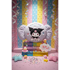 Sanrio Lisanslı Kuromi Peluş Yastık – Yumuşacık Şeker Figürlü Dekoratif Seri 38 Cm