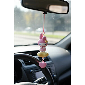Sanrio Lisanslı Okyanus Temalı My Melody Araç Süsü - Dikiz Aynası Aksesuarı 15 Cm
