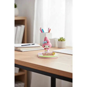 Sanrio Lisanslı My Melody Bahar Serisi Masa Üstü Telefon Tutucu Figürlü Stand
