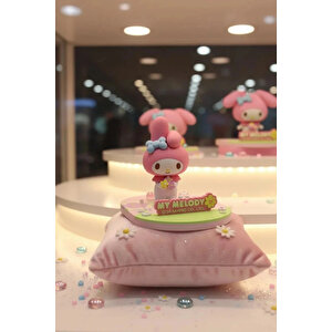 Sanrio Lisanslı My Melody Bahar Serisi Masa Üstü Telefon Tutucu Figürlü Stand