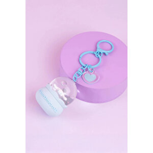 Sanrio Lisanslı Cinnamoroll Kristal Top Sıvı Anahtarlık - Hareketli Figürlü Ve Şirin Çanta Aksesuarı