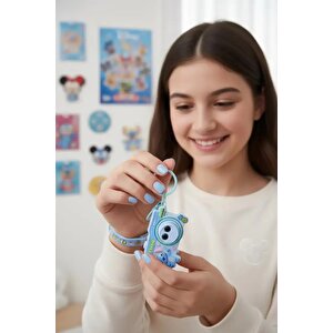 Disney Lisanslı Stitch Kamera Figürlü Işıklı Anahtarlık – Parti Serisi 5,7 Cm