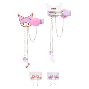 Hello Kitty Lisanslı Zincir Saç Tokası (2 Adet) – Sallantılı & Modern Tasarım