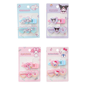 Hello Kitty Lisanslı Tatlı Fabrika Saç Tokası (2 Adet) – Pastel Renkli Set